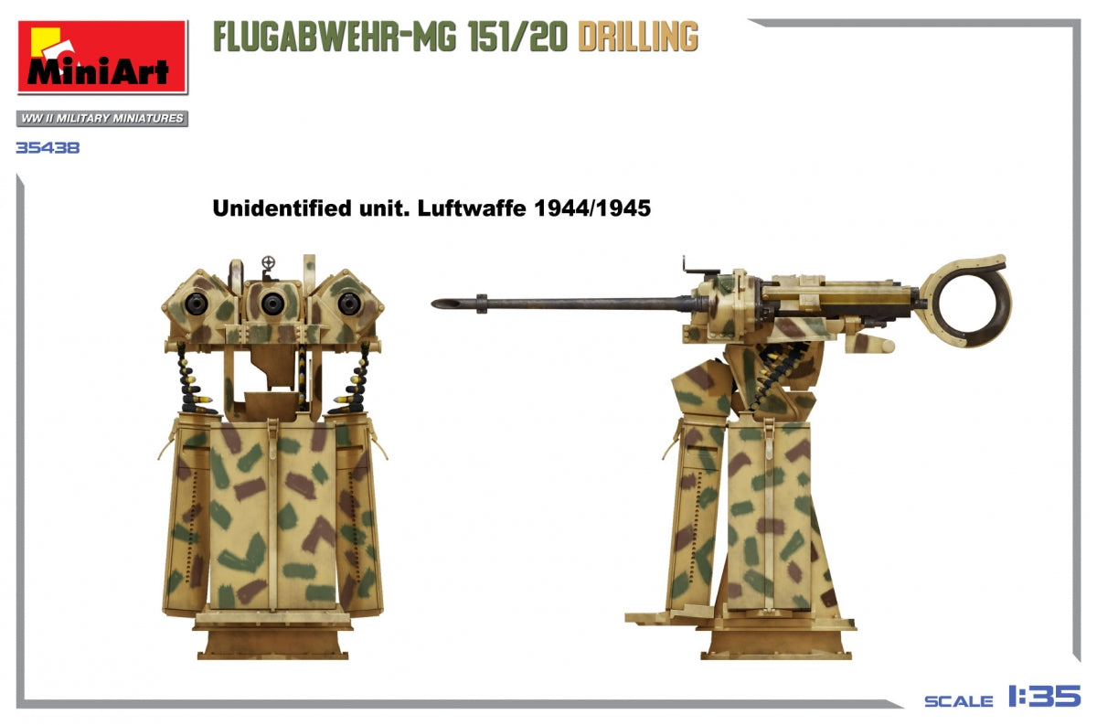 MiniArt 35438 FLUGABWEHR-MG 151/20 DRILLING 1/35 – immagine 10