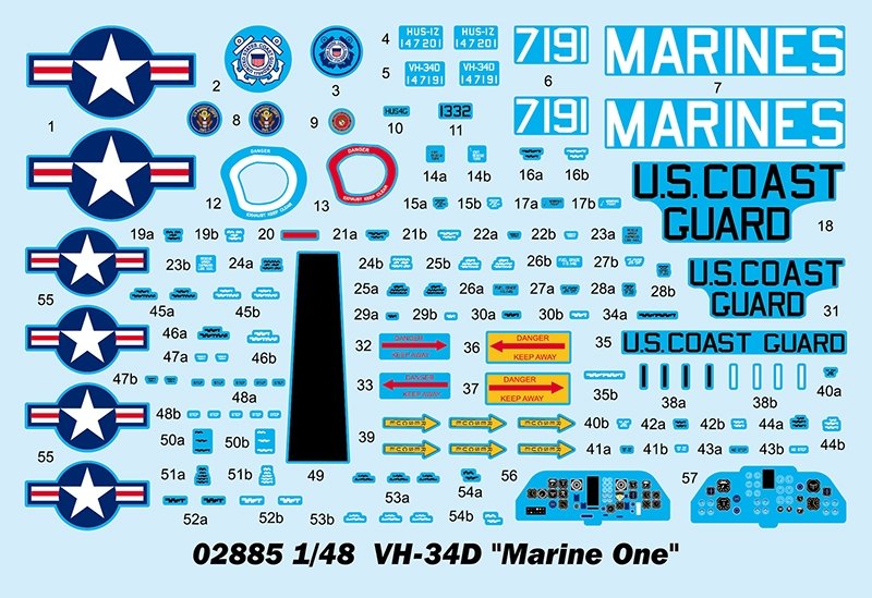 Trumpeter 02885 VH-34D &amp;#39;Marine One&amp;#39; 1/48 – Bild 4