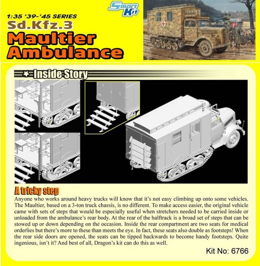 Dragon 6766 Sd.Kfz.3 Ambulance Maultier (1/35) – image 4