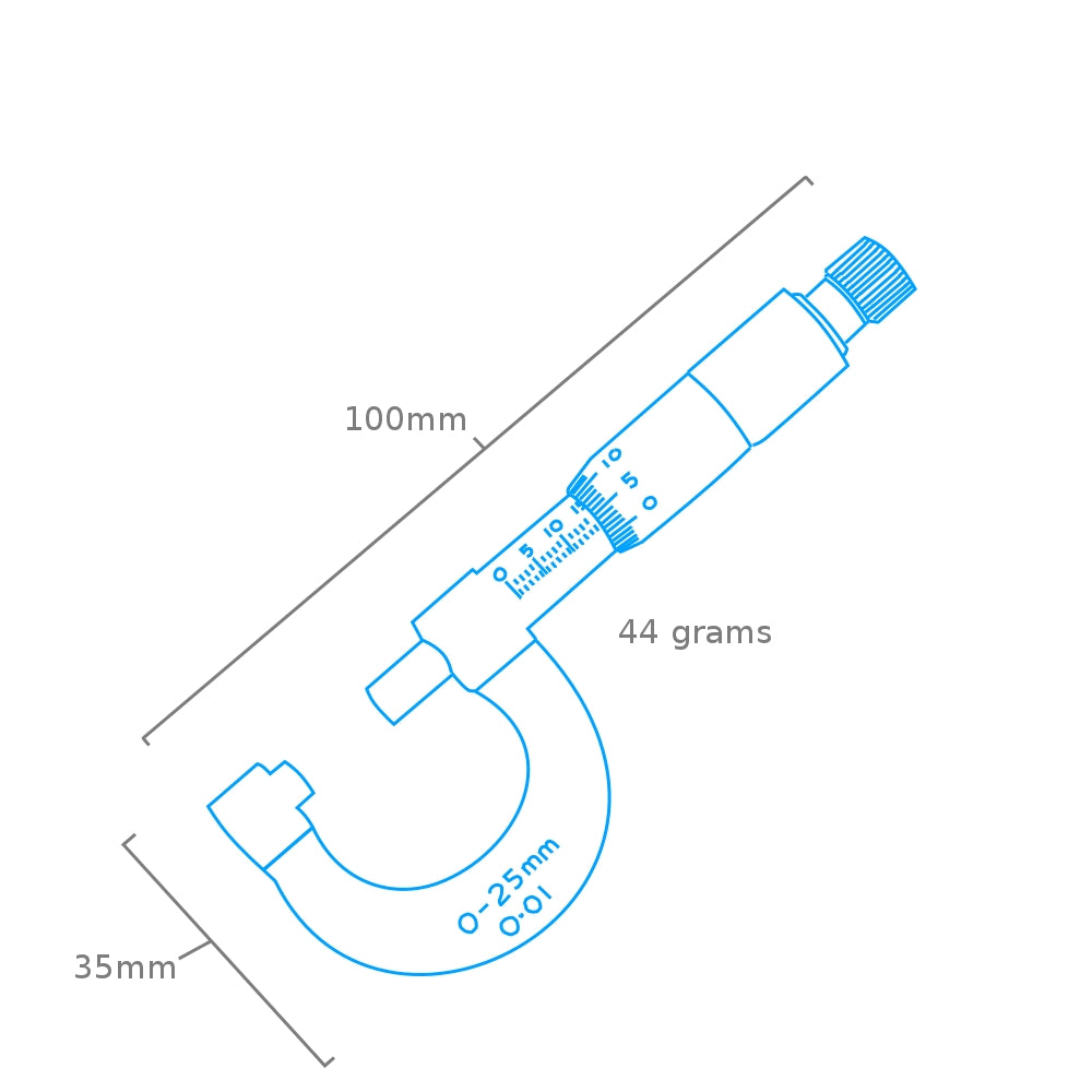 Modelcraft PGA5024 Micrometer (0 - 25mm) – imagen 2