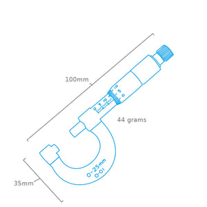 Modelcraft PGA5024 Micrometer (0 - 25mm) – imagen 2