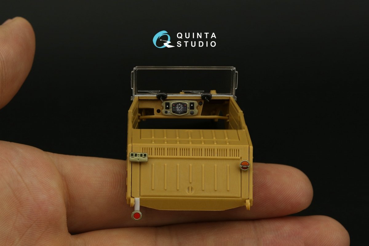 Intérieur imprimé en 3D et coloré sur papier décalcomanie Quinta Studio QD35055 Kubelwagen type 82 (Italeri) 1/35 – image 4
