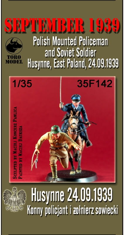 Toro 35F142 Wrzesień 1939 - Husynne, 24.09.1939 Konny policjant i żołnierz sowiecki Zestaw zawiera figurki 35F140 oraz 35F141 1/35