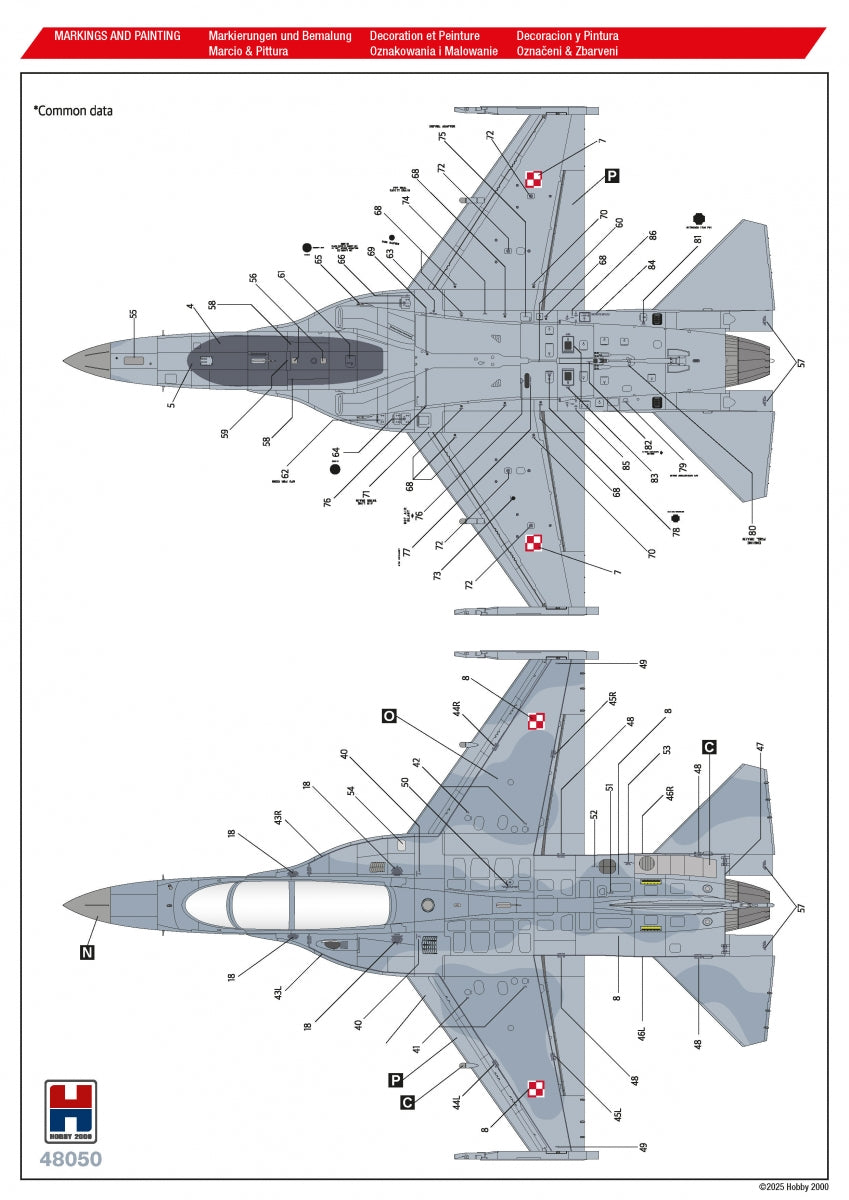 Hobby 2000 48050 FA-50GF Polish Air Force ( Academy + CARTOGRAF + MASKI ) 1/48 – immagine 4