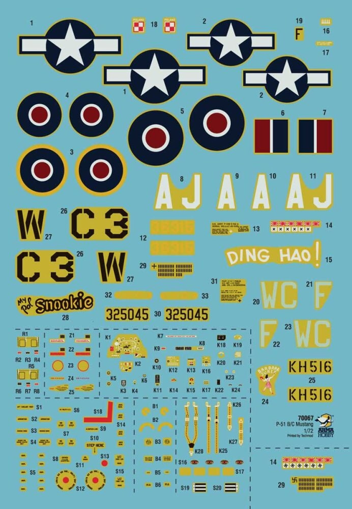 Arma Hobby 70067 P-51 B/C Mustang 1/72 – immagine 5