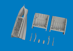 Eduard 6481172 MiG-21F wheel bays 3D PRINT for EDUARD 1/48 – immagine 2