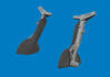 Eduard 6481207 Spitfire Mk. IXe undercarriage legs PRINT for Airfix 1/48