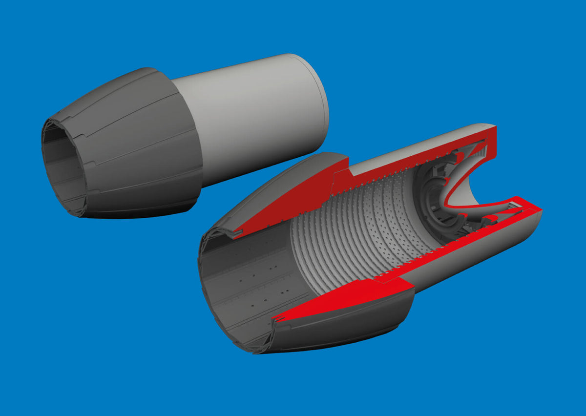 Eduard 6481218 F/ A-18A/ C exhaust nozzles 3D PRINT for KINETIC MODEL 1/48 – image 2