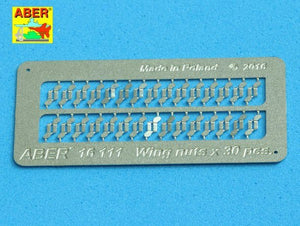 Aber 16111 Wing nuts PE nuts with turned bolt x 30 pcs. 1/16 – immagine 8
