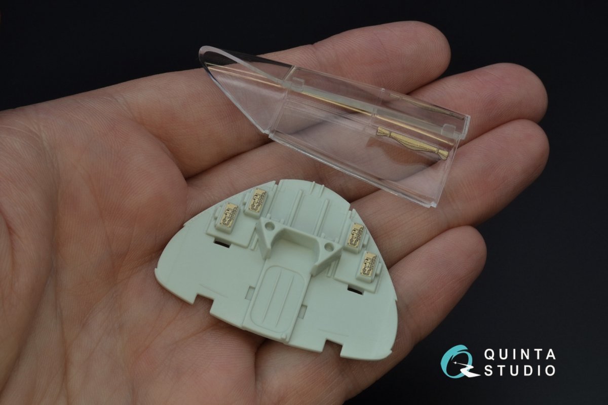 Quinta Studio QD32074 Me 262B1a/U-1 3D-Printed &amp;amp; coloured Interior on decal paper (Revell) 1/32 – immagine 3