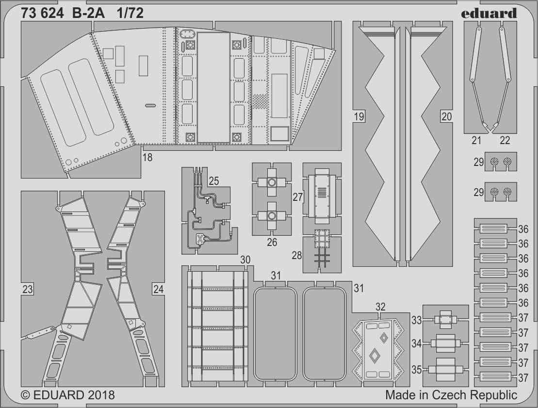 Eduard 73624 B-2A MODELCOLLECT 1/72 – immagine 2
