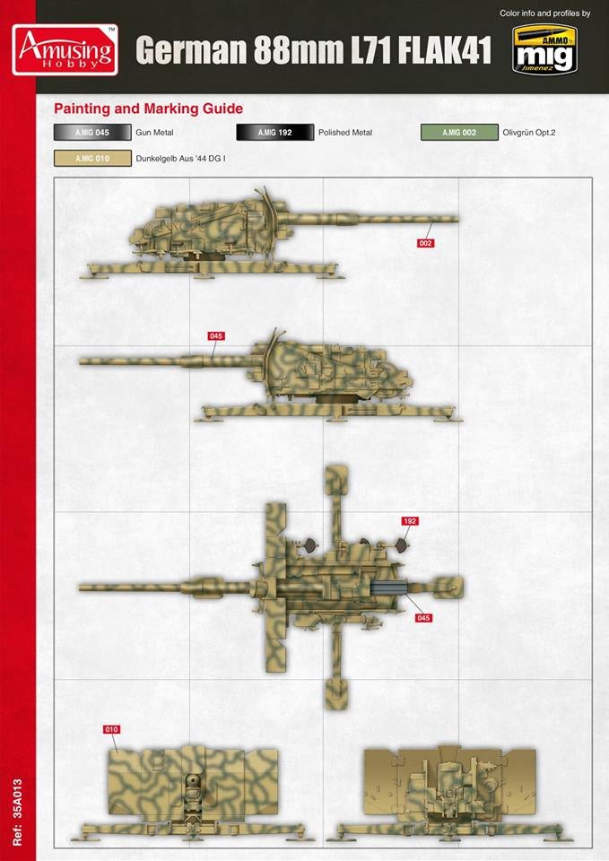 Amusing Hobby 35A024 8,8cm L/71 Flak41 1/35 – immagine 2