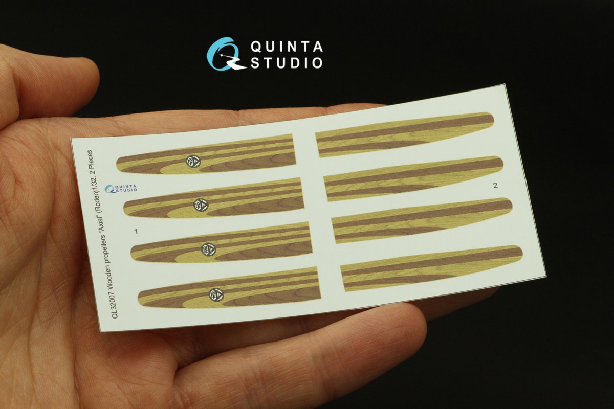 Hélices en bois Quinta Studio QL32007 Axial (Roden) 1/32 – image 3