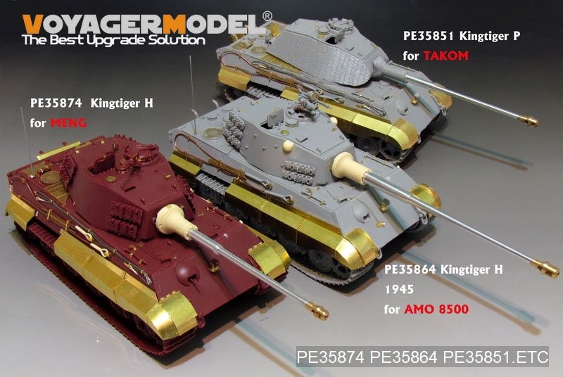Voyager Model PE35864 WWII German KINGTIGER Final version For MIG AMO 1/35 – imagen 12