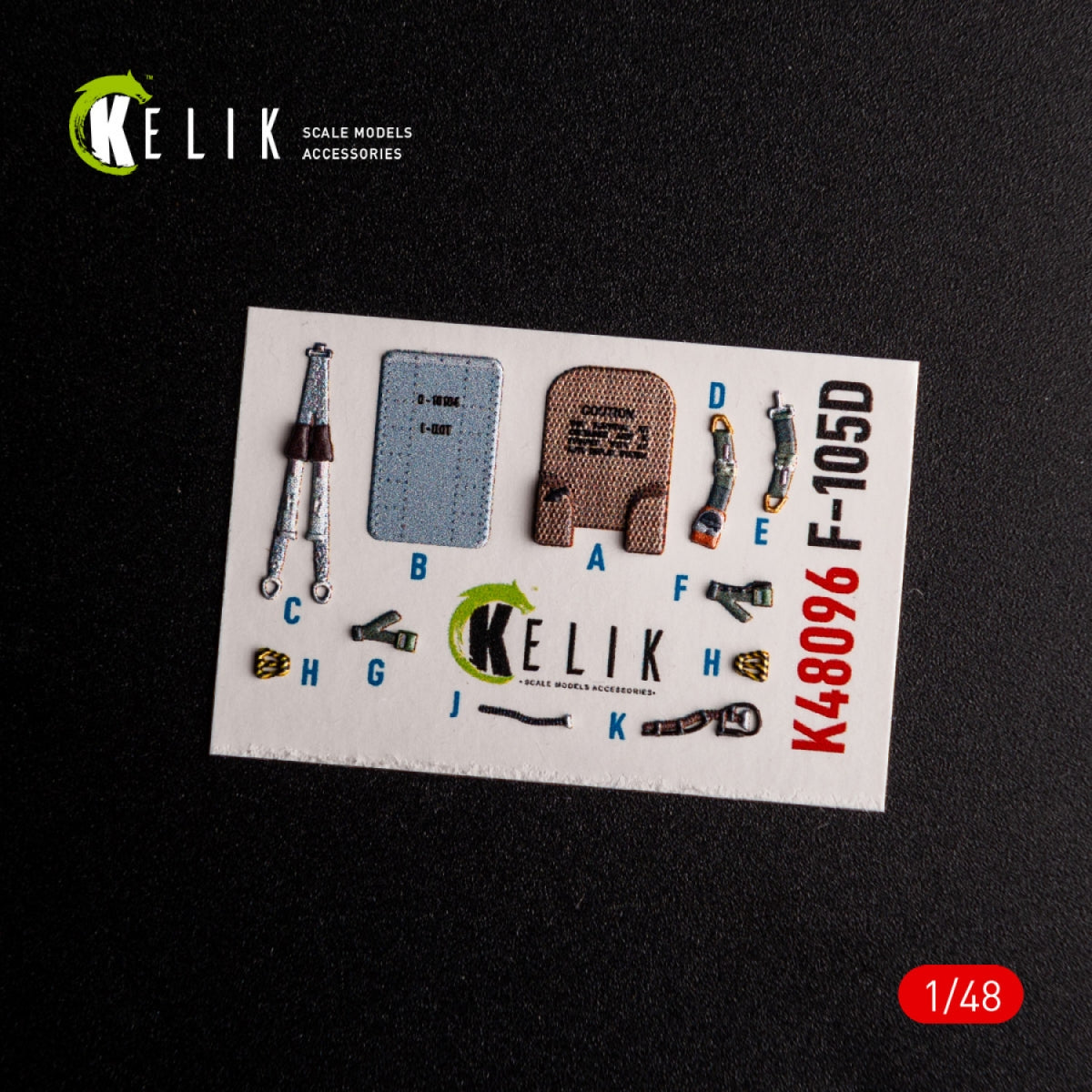 KELIK K48096 F-105D Thunderchief - interior 3D decals for HobbyBoss kit 1/48 – immagine 3