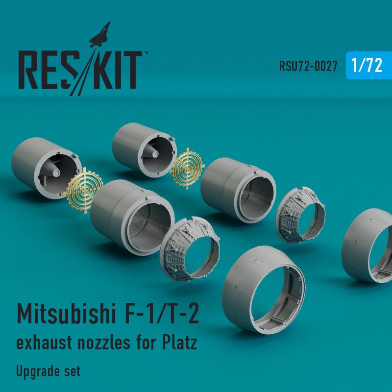 RESKIT RSU72-0027 Buses d&amp;#39;échappement Mitsubishi F-1/T-2 pour Platz 1/72
