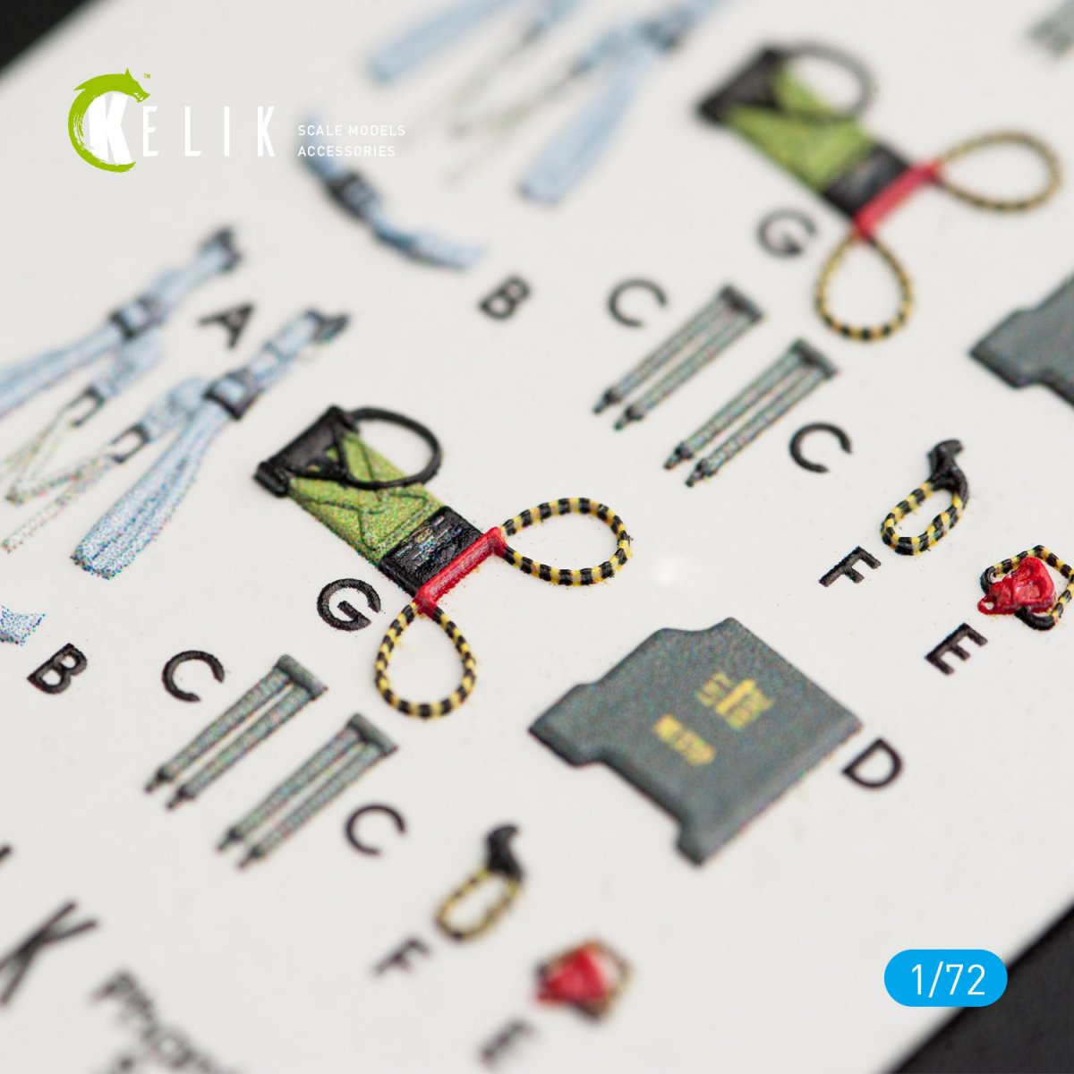 KELIK K72007 F-4C &amp;quot;PHANTOM II&amp;quot; INTERIOR 3D DECALS FOR FINEMOLDS KIT 1/72 – immagine 3