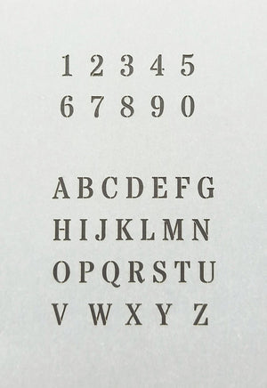 RT-Diorama 35604 Airbrush Stencil: Basic letters and numbers 1/35 – imagen 2