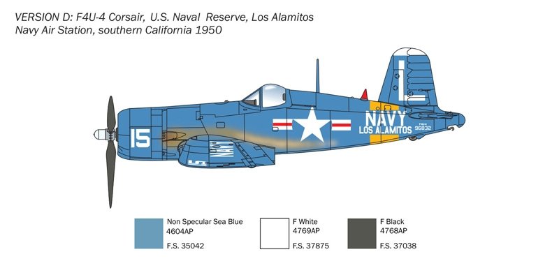 Italeri 1453 F4U-4 Corsair - Korean War 1/72 – immagine 10