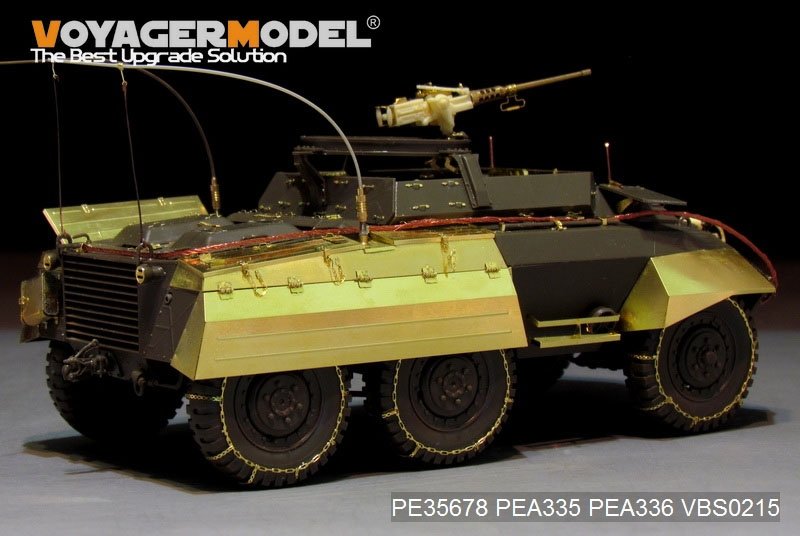 Voyager Model PEA335 WWII US M8/M20 armored car side skirts/stowage bins (For TAMIYA 35228 35234) 1/35 – image 2