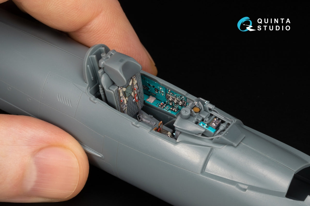 Quinta Studio QD+48576 MiG-21SM Fishbed-J 3D-Printed &amp;amp; coloured Interior on decal paper (Eduard) (with 3D-printed resin parts) 1/48 – immagine 11