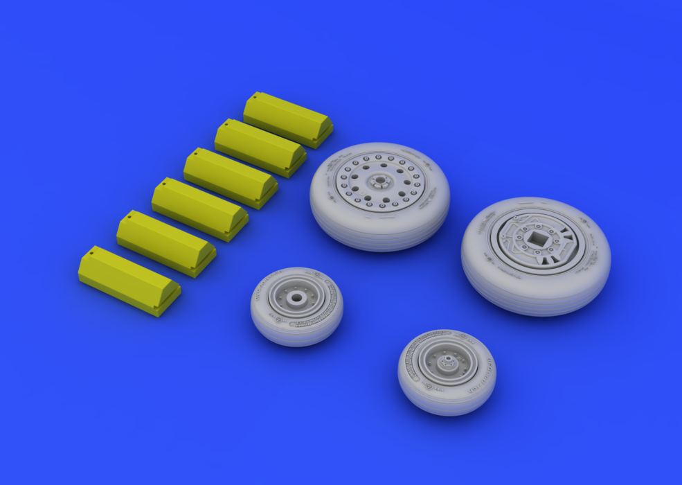 Eduard 648114 F-4B/ N wheels 1/48 (Academy) – imagen 4
