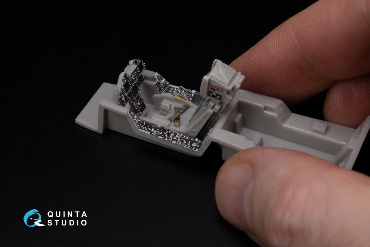 Quinta Studio QD48283 F/A-18A / C early 3D-Printed &amp;amp; coloured Interior on decal paper (Hasegawa) 1/48 – zdjęcie 8