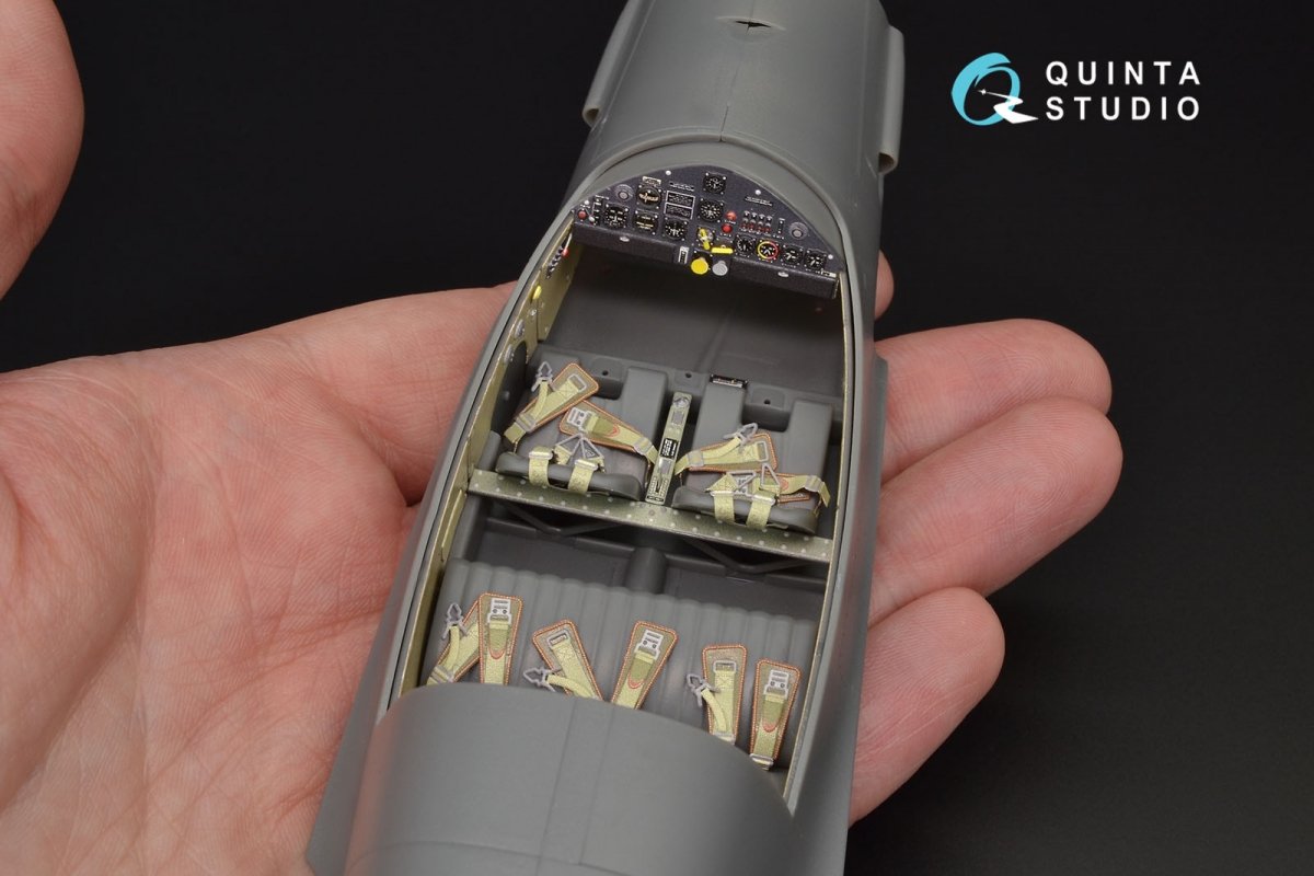 Quinta Studio QD32028 Bf 108 3D-Printed &amp;amp; colored Interior on decal paper (for Eduard kit) 1/32 – image 9