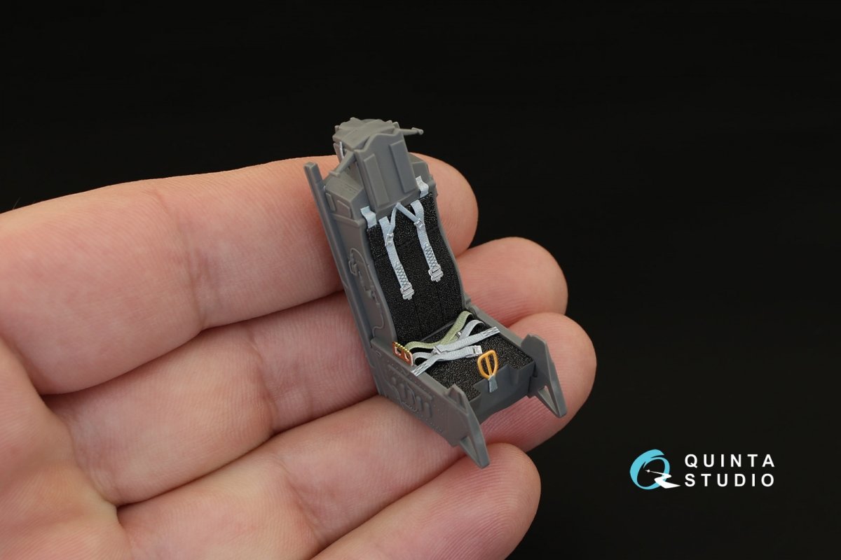 Quinta Studio QD32021 F-16C 3D-Printed &amp;amp; coloured Interior on decal paper (for Academy kit) 1/32 – immagine 8
