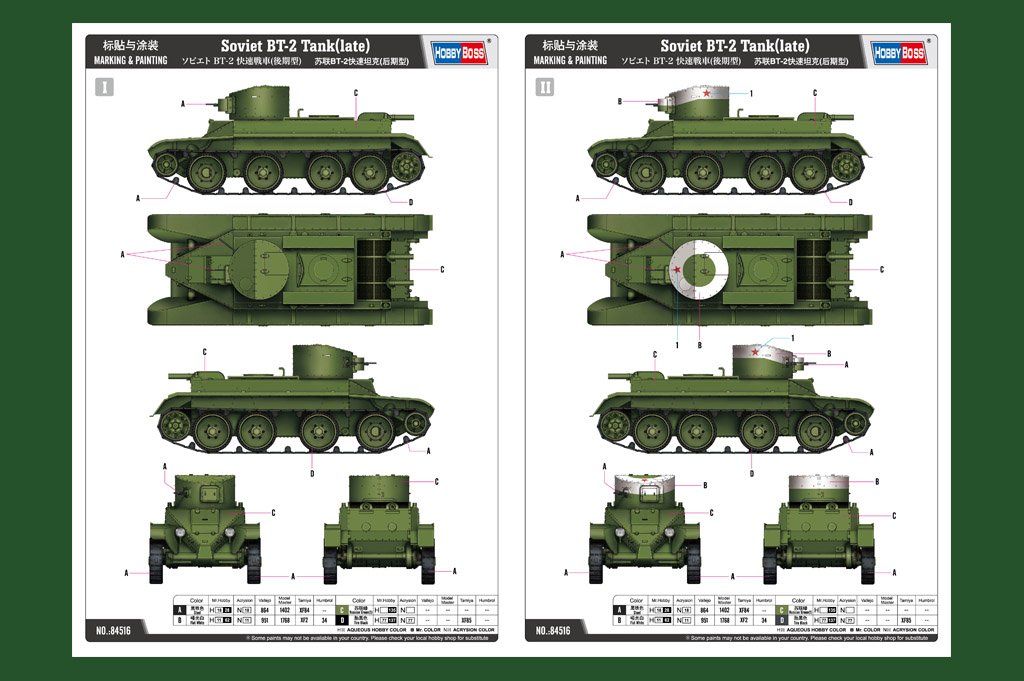 Hobby Boss 84516 Soviet BT-2 Tank(late) 1/35 – image 4