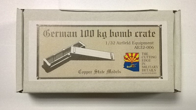 Copper State Models AE32-006 German 100kg bomb crate 1/32
