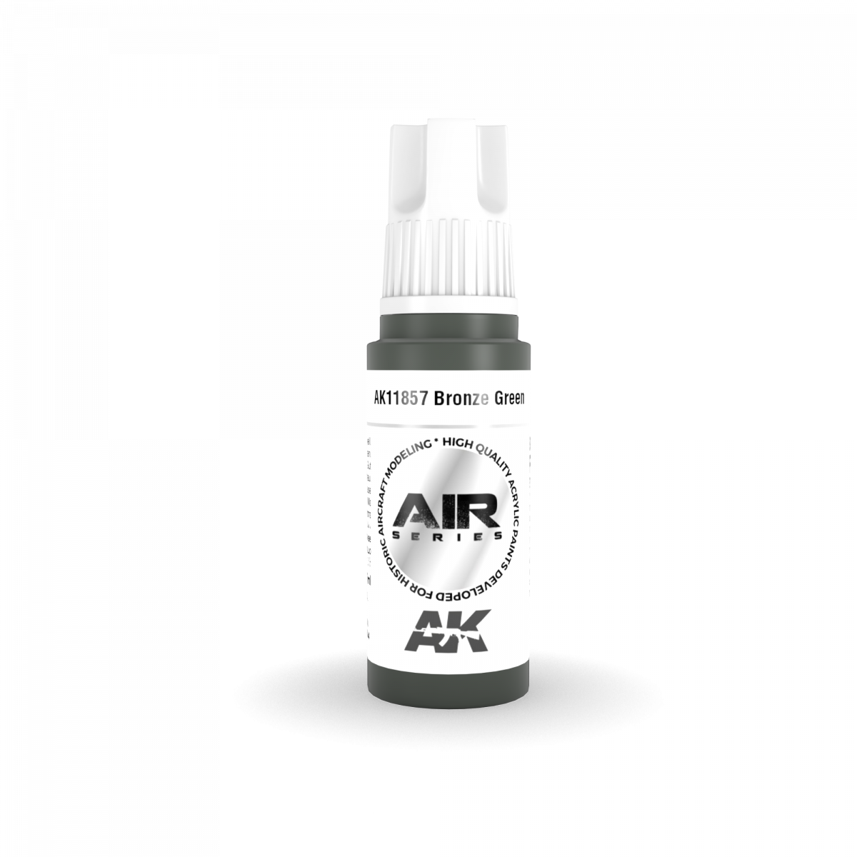 AK Interactive AK11857 BRONZE GREEN – AIR 17 ml – immagine 2