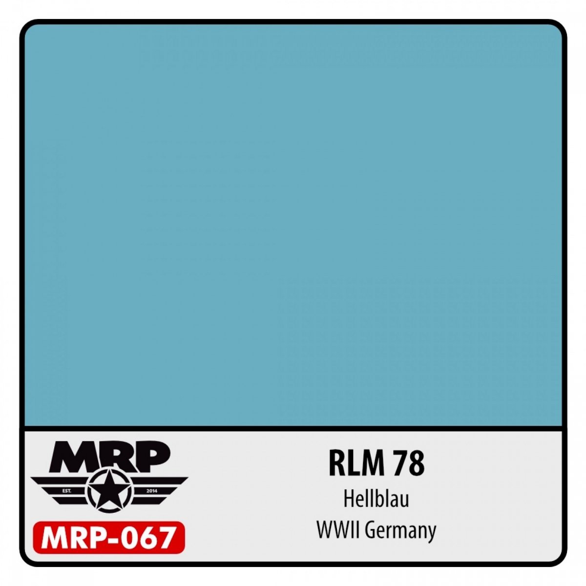 Peinture MR. Paint MRP-067 RLM 78 Hellblau (Seconde Guerre mondiale, allemande, 30 ml)
