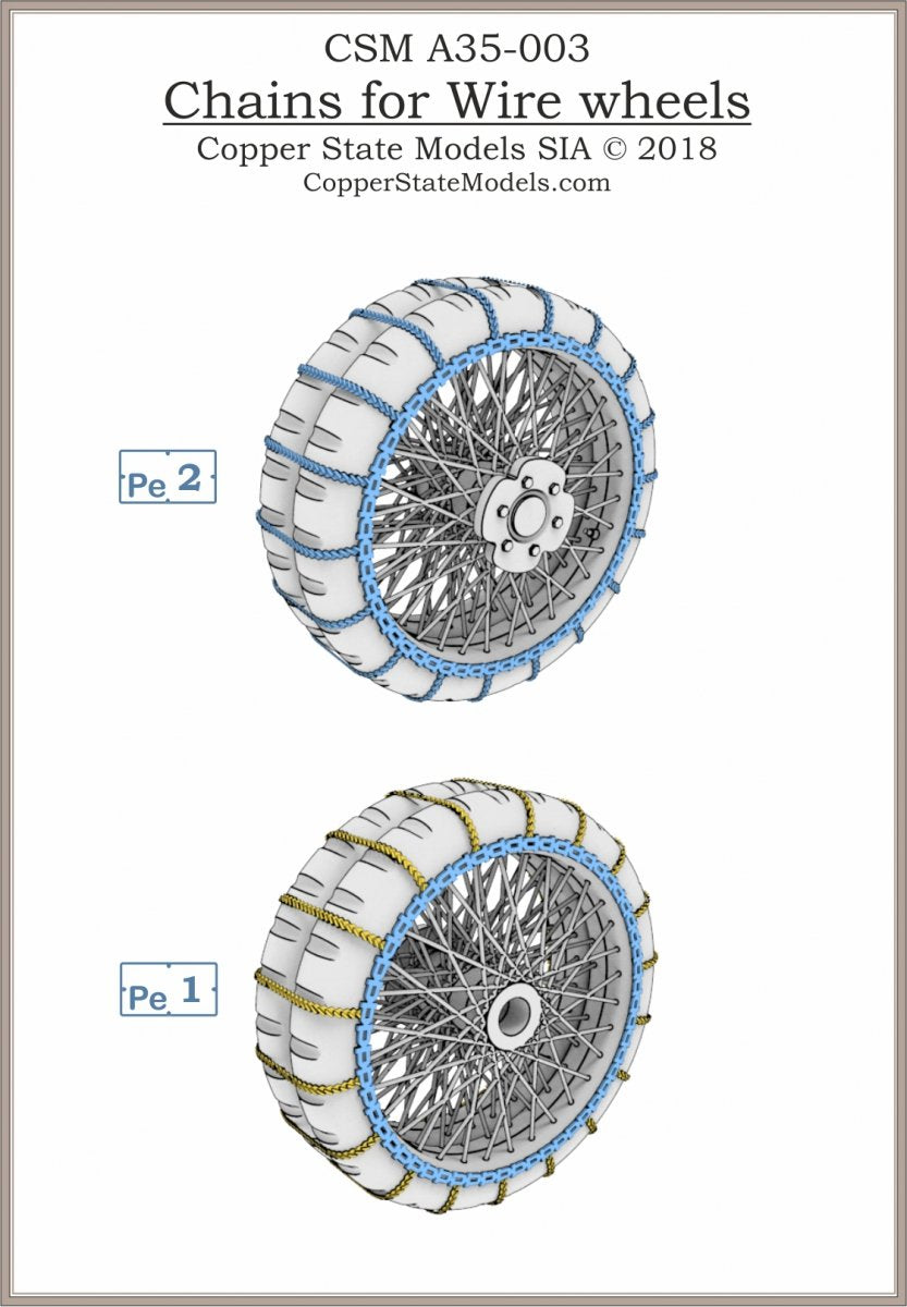 Copper State Models A35-003 Chains for Wire Wheels 1/35 – Bild 3
