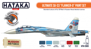 Hataka HTK-CS83 Ultimate Su-33 Flanker-D ensemble de peinture 6x17ml – image 2