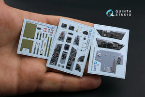 Quinta Studio QD32080 F/A-18E 3D-Printed &amp;amp; coloured Interior on decal paper (for Trumpeter kit) 1/32 – zdjęcie 2