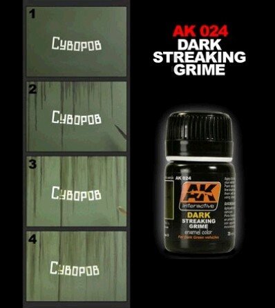 AK Interactive AK024 Dark Streaking Grime 35ml – imagen 2