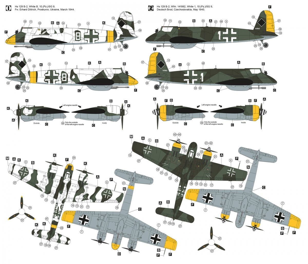 Hobby 2000 48011 Henschel Hs 129 B-2 Eastern Front 1/48 – imagen 2