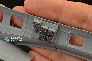 Quinta Studio QDS-48266 He 111H-3/H-6 3D-Printed &amp;amp; coloured Interior on decal paper ( ICM ) (Small version) 1/48 – immagine 3