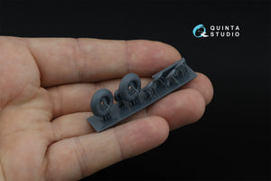 Quinta Studio QT48063 LaGG-3, MiG-3, La-5/La-7/La-9, Yak-7/Yak-9, I-185/250 Wheels (longitudinal tread) (all kits) 1/48 – immagine 4