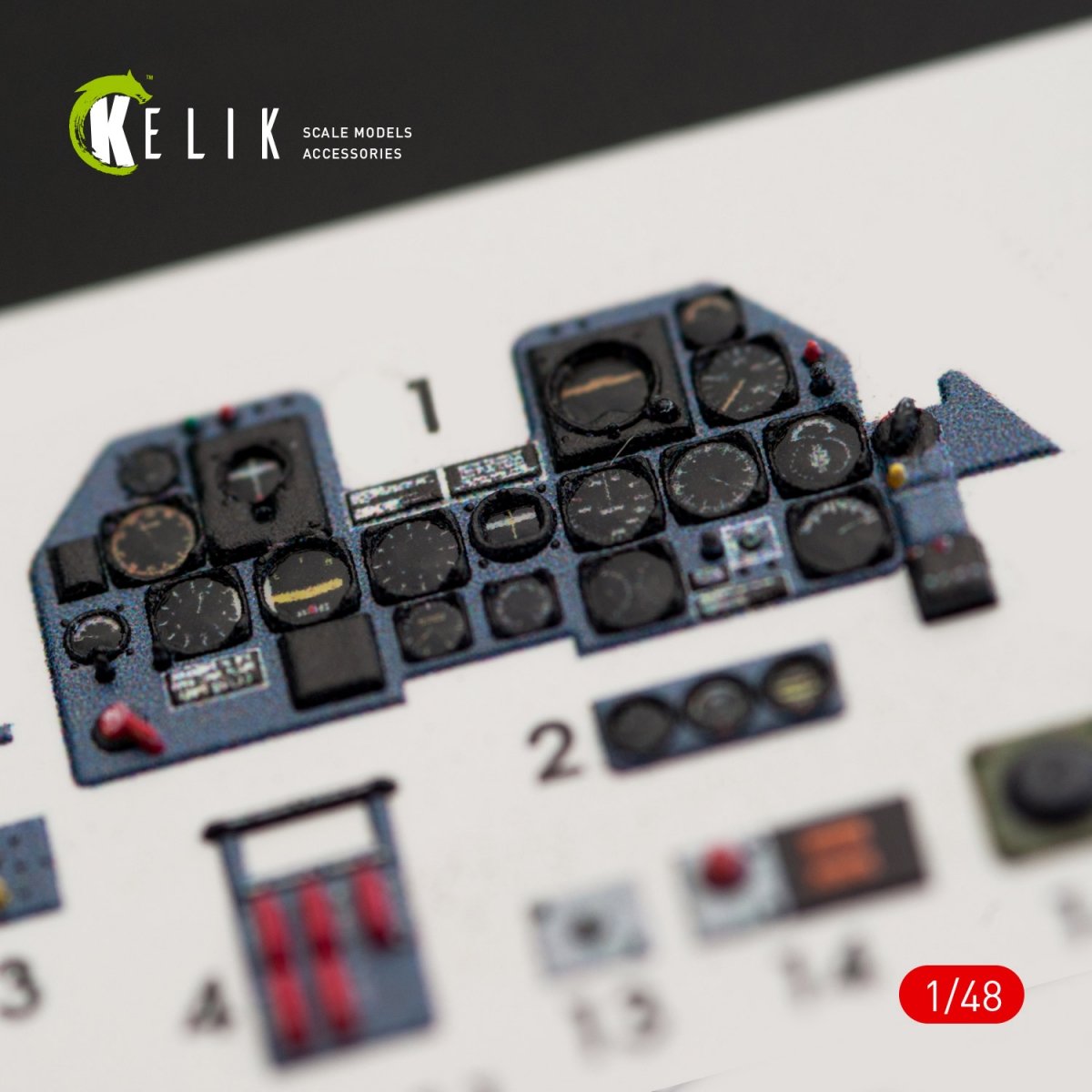 KELIK K48014 P-47M &amp;quot;THUNDERBOLT&amp;quot; INTERIOR 3D DECALS FOR TAMIYA KIT 1/48 – Bild 7