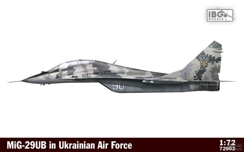 IBG 72902 MiG UB de l&amp;#39;armée de l&amp;#39;air ukrainienne, échelle 1/72