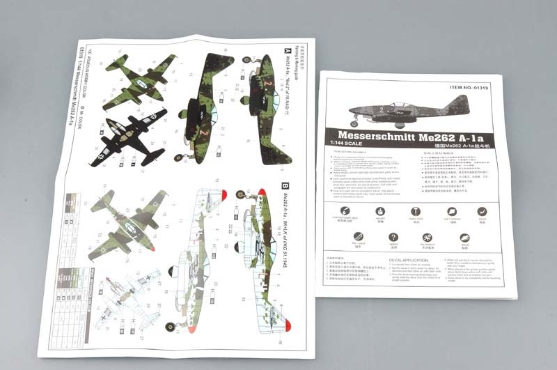 Trumpeter 01319 Messerschmitt Me262A-1a 1/144 – Bild 3