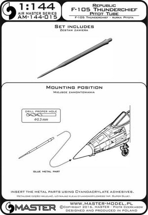 Master AM-144-015 F-105 Thunderchief - Pitot Tube 1/144 – Bild 3