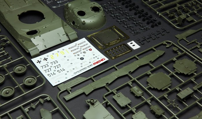 Maquette Meng TS-015 CHAR DE COMBAT PRINCIPAL ALLEMAND LEOPARD 1 A5 (1/35) – image 11
