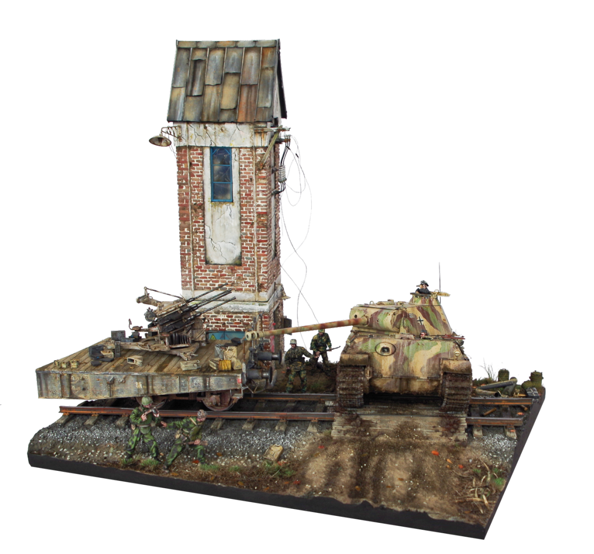 RT-Diorama 35027 Diorama-Base: Railroad Crossing 1/35 – immagine 5