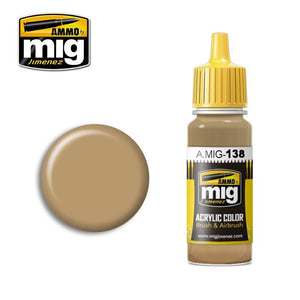 Munitions Mig Jimenez 0138 Jaune Désert 17 ml