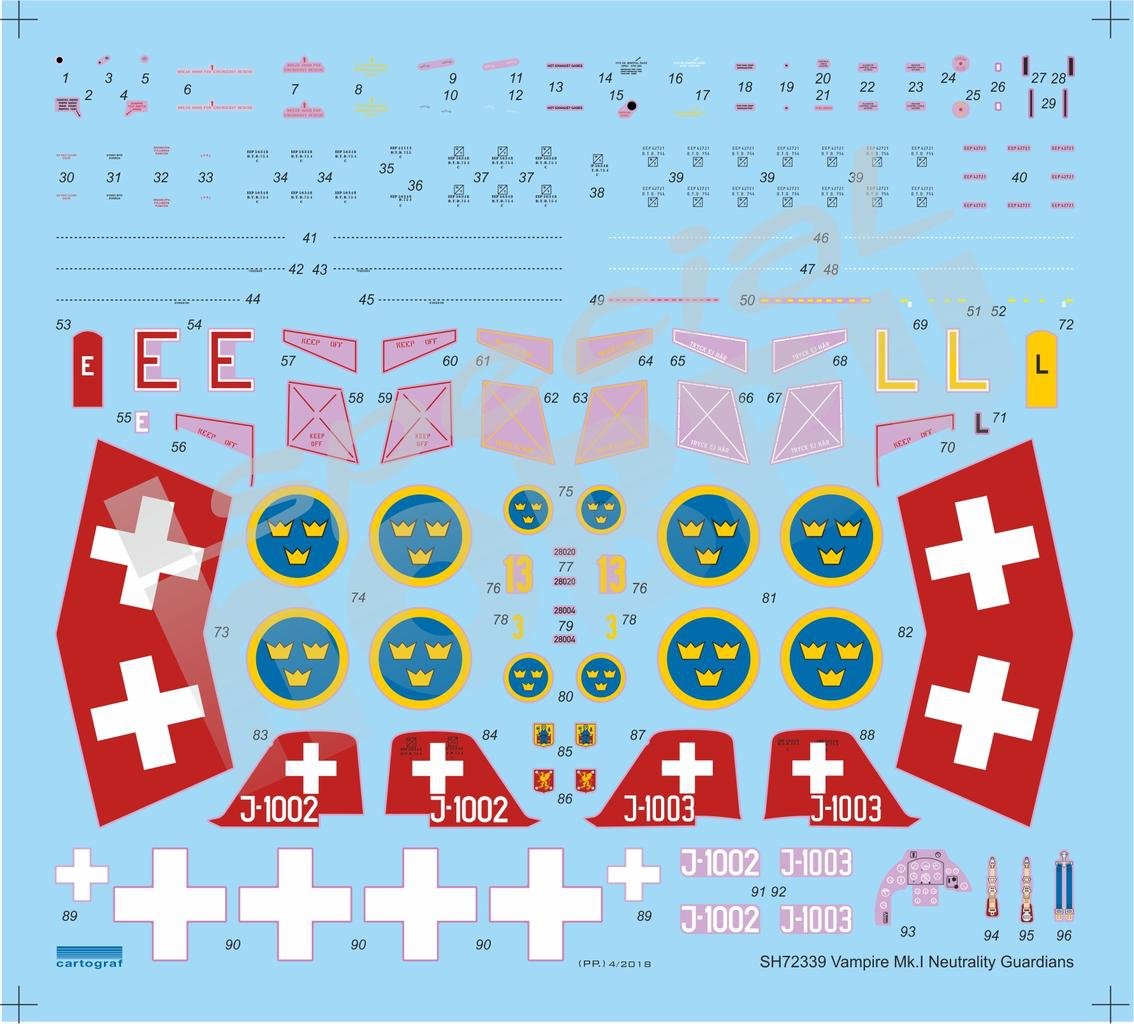 Special Hobby 72339 DH.100 Vampire Mk. I The First Jet Guardians of Neutrality 1/72 – Bild 2