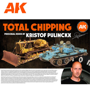 AK Interactive AK11767 SIGNATURE SET – TOTAL CHIPPING – KRISTOF PULINCKX PAINT SET 18x17 ml – immagine 4