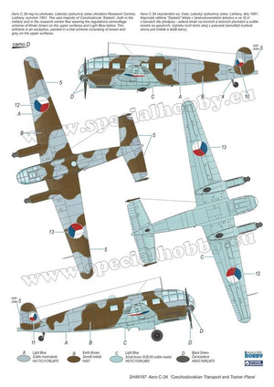 Special Hobby 48197 Aero C-3A &amp;#39;Czechoslovakian Transport and Trainer Plane&amp;#39; 1/48 – immagine 6
